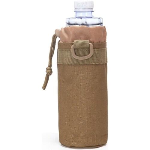 Men Women Durable Nylon Water Bottle Fanny Waist Pack High Quality Belt Hip Bum Pouch Military Assault Molle Kettle Case Bag