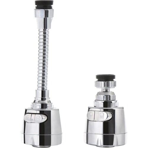 360 Degree Rotary Flexible Faucet Sprayer Extender Home Sink Faucet Sprayer Anti-splash Water Filter Adapter Tap Faucet Extender