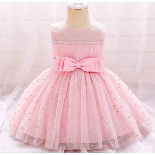 Flower Girls Wedding Tutu Tulle Pink Dress Princess Kids Ball Gown Dress for Girls Pageant Party Clothes Bow Dress