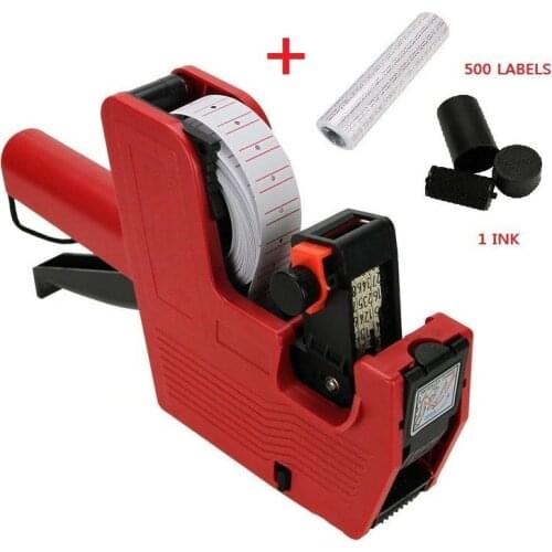 Manual Pricing Marker Machine Tag Gun Tools Pricing Tag Labeller With 5000pcs Labels With Ink Refill Accessories