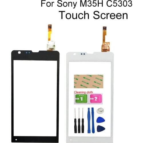 Touch Screen For Sony Xperia SP C5302 C5303 C5306 M35H Touch Screen Digitizer Sensor Touch Glass Lens Panel Tools