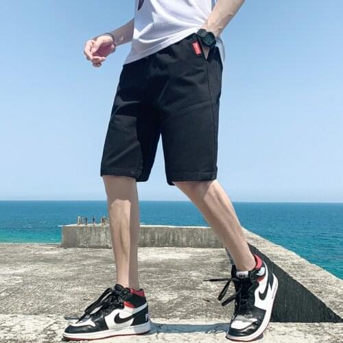 Shorts mens summer trend loose 5-piece breeches beach wear thin casual pants fashion brand Mens shorts cotton oversize 5XL