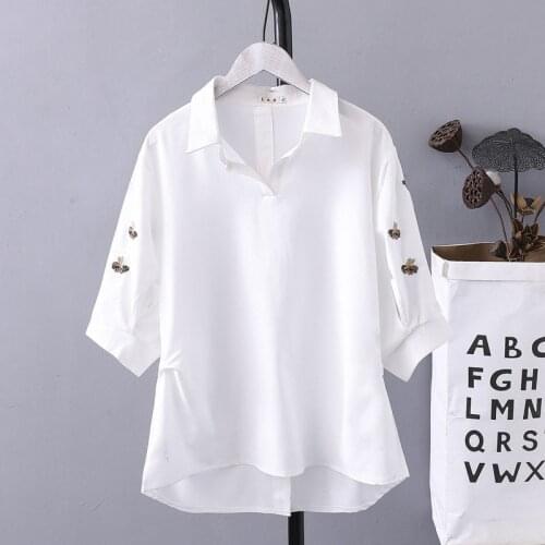 Women Spring Summer Style Chiffon Blouses Shirts Lady Casual Loose Style Blouses Shirts ZZ0637