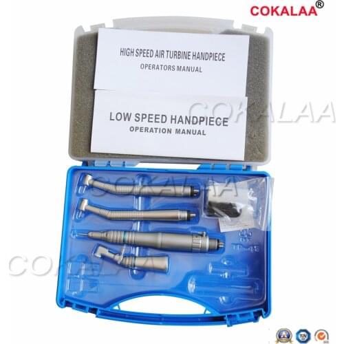 1 SET Dental Cartridge for High&Low Speed Handpiece Kit 2/4Hole Poshing Handle Tools Standard Head
