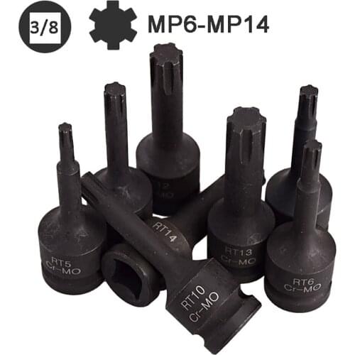 1PC 3/8" Drive Socket Adaptor Universal Electric Impact Wrench Screwdriver Bit Torx Bit MP6 MP7 MP8 MP10 MP11 MP12 MP13 MP14