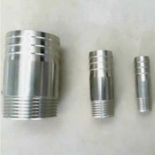 3pcs DN25 Pagoda outer tooth skin pipe joint threaded water pipe hose Corrosion-resistant acid 304 stainless steel