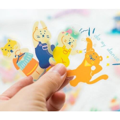 8packs/LOT fun in summer series stationery sticker Creative decoration DIY shared outfit tape PET sticker