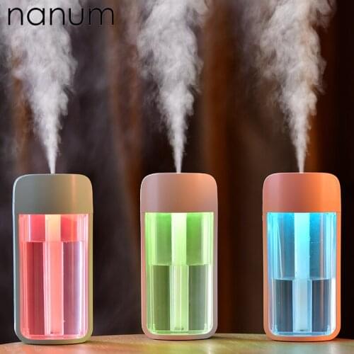 Car air freshener F1 Humidifier USB Mini Ultrasonic Essential Oil Diffuser LED Air Purifier Mist Maker
