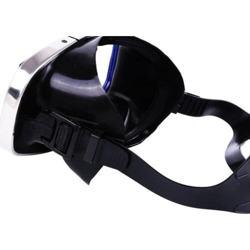 Black Underwater Diving Scuba Snorkel Swimming Goggles Adults Half Face Lens Anti-Fog Leak-proof Swim Dive Equipment