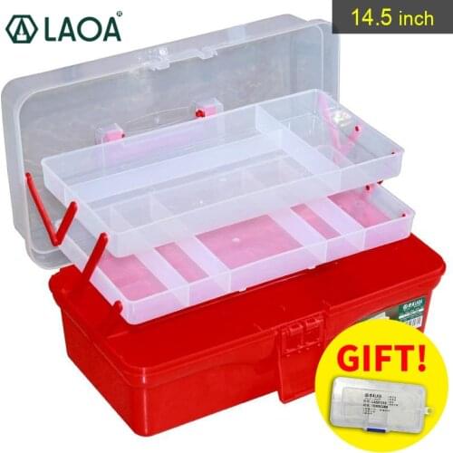 LAOA Colorful Folded Tool Box Work-box Foldable Toolbox Medicine Cabinet Manicure Kit Workbin For Storage