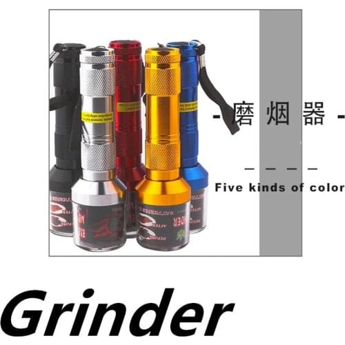 Electric Grinder Torch Shape Pipe for Leaf Herb Tobacco Chopeer Grinder Crusher Pipe Smoking Tool Kitchen Accessories