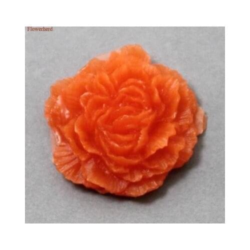 New Peony Flower Silicone Mold DIY Soap Mold Embossed Sugar Arts Flower Wedding Decor Candle Wax-Resin Handmade Soap Form