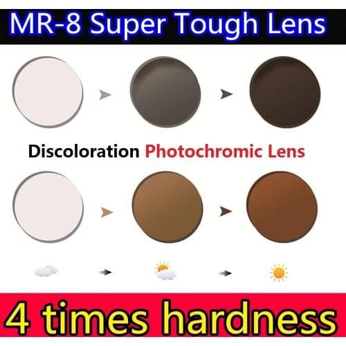 1.56 1.61 1.67 Index Lens Photochromic Lense Color Changed on the Sun Optical Prescription Eyeglasses Lenses