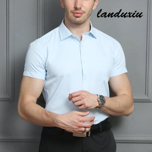 Landuxiu Men's Dress Shirts