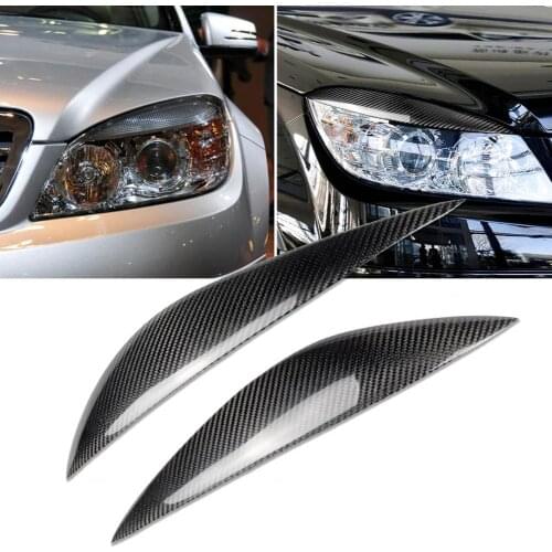 2Pcs Car Headlight Stickers for Benz W204 C180 C200 C260 C300 C350 2008-2011 Car Accessories