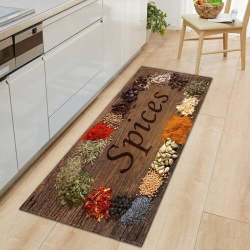 Fun Food Printing Doormat Non-Slip Washable Bedroom Bathroom Kitchen Carpet Modern American Floor Area Rug Entrance Doormats