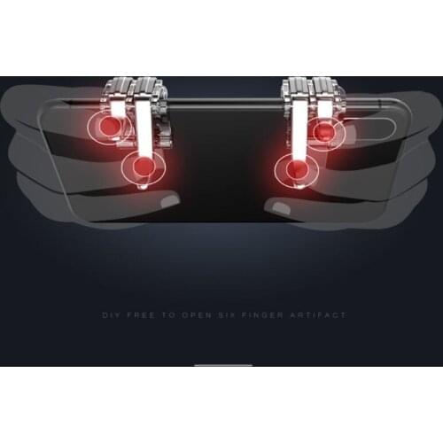 2021 New 1Pair Left Right Game Triggers Fire Button Aim Key for Mobile Phone Gaming Shooter Controller Joysticks Gamepad