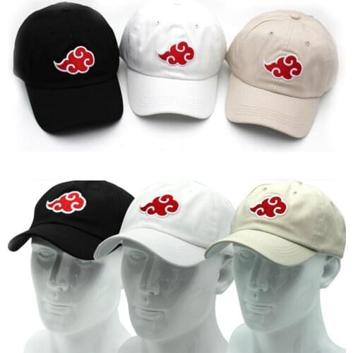 2021 New Japanese Anime Akatsuki Logo Baseball Caps Anime Dad Hat Uchiha Family Logo Embroidered Boys Man Snapback Hat Hiphop