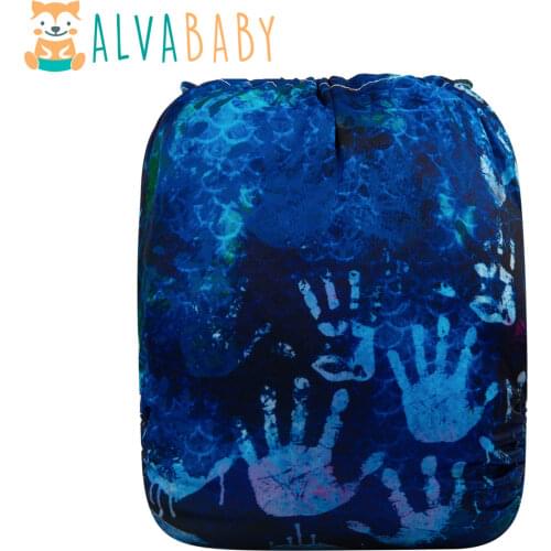 New Alvababy Cloth Pocket Diaper Reusable Modern Cloth Nappy with 1pc Insert