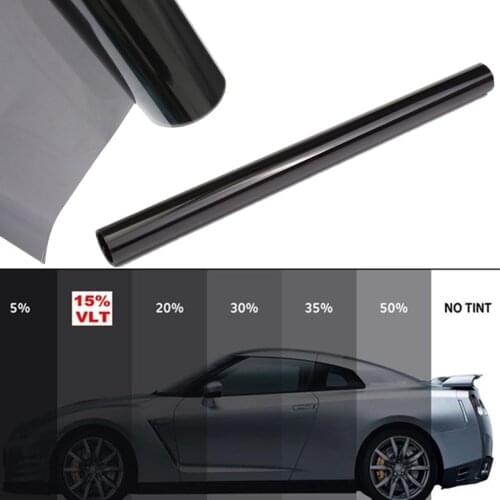 600x50cm VLT Black Car Window Tint 1%-50% Car Auto Home Windows Glass Tinting Film Roll Solar Protection Anti-UV Sticker Films