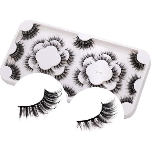 Thick Natural 18 Pairs False Eyelashes Set Crisscross Curly Hand Made Mink Fake Lashes Eye Makeup Accessory 10 Sets/lot DHL