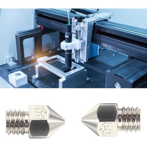 Durable Non-stick Heat Resistant M6 Thread MK8 0.4mm Plated Copper Nozzle for 3D Printer P82A