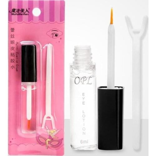 Professional Invisible Glue For Eyelashes Transparent Eyelid Eyelash Glue Super Stretch Fold Lift Eyes Styling Shaping Tools