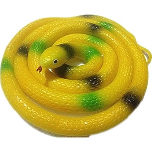 130cm Realistic Plastic Tricky Toy Fake Snakes Garden Props Joke Prank Halloween Horror Toys for Adults PP Plastic Snake Model
