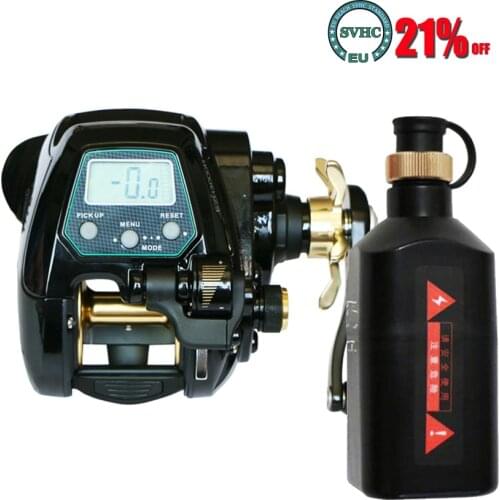 Electronic Fishing Reel with Battery Digital Display Baitcasting Reel Fishing Spinning Reel Wheel 15kg Max Drag High Speed Ratio