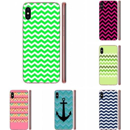 Colorful Marine Chevron Design High Phone Case For Samsung Galaxy A10 A20 A20E A3 A40 A5 A50 A7 J1 J3 J4 J5 J6 J7 2016 2017 2018