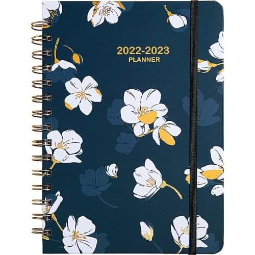 2022 Planner Spiral Notebook Schedule Book A5 Notepad Daily Monthly Yearly Agenda Diary School Office Stationry