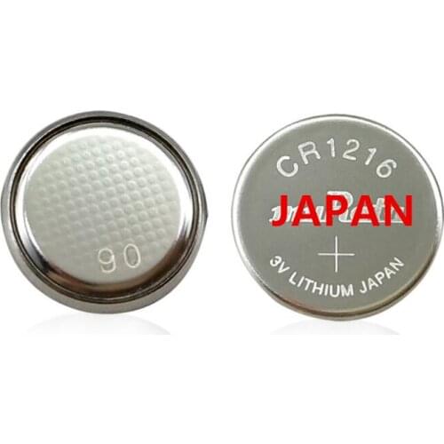 5PCS Japan CR1216 button battery 3V car remote control electronics CR 1216