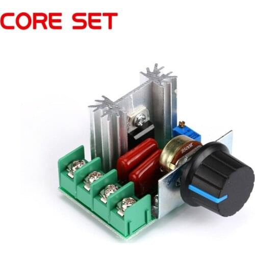 AC 220V 2000W 25A Voltage Regulator Adjustable Motor Speed Controller Thermostat Thermoregulation SCR Dimming Dimmers