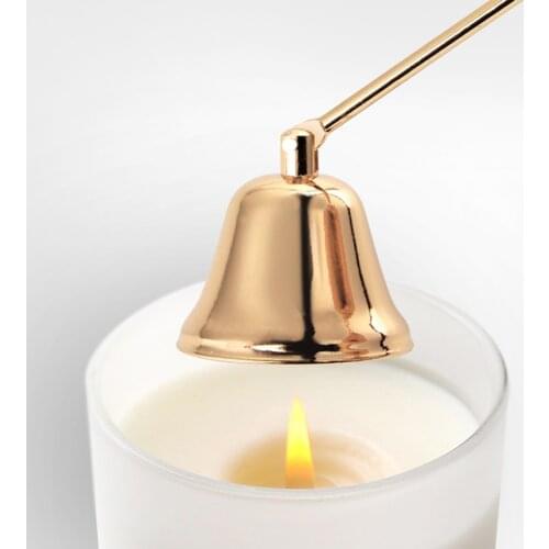 Candle Extinguisher Accessories Vintage Decoration Candle Cover Tool Bell Shape Long Handle Banquet Safely Extinguish Home Decor