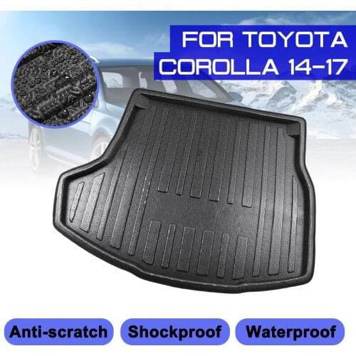 Car Floor Mat Carpet Rear Trunk Anti-mud Cover For TOYOTA COROLLA 2014 2015 2016 2017