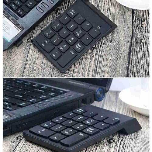 Wireless Numeric Keyboard Lightweight Chocolate 2.4g Numeric Keyboard Accounting Numeric Wireless Tablet Laptop Teller Keyb K8B8