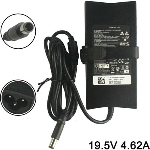 New Original 19.5V 4.62A 90W 7.0mm with Pin AC Adapter For Dell D630 N4030 N4010 Laptop Power Supply