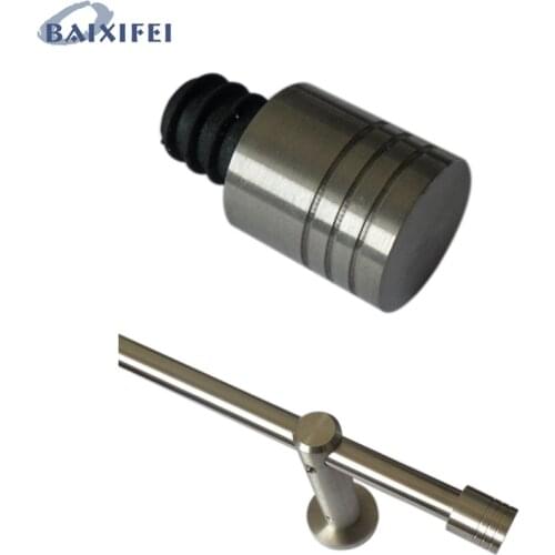 D12mm Curtain Rod Decorative Head Cylinder , Curtain Accessories Finials for Window Decoration