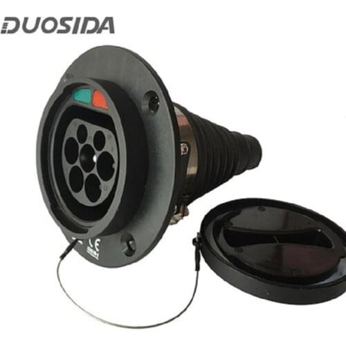 Duosida EU inlet 16A EV side 62196-2 European standard EV charging Type 2 connector for EV charging without cable three phase
