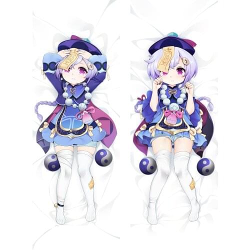 Genshin Impact Dakimakura Klee Sexy girl Qiqi Paimon body hugging Pillow case cover