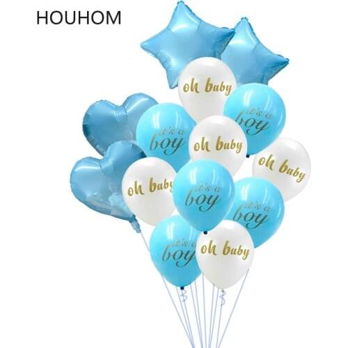 Baby Shower Its A Boy Girl Banner Oh Baby Balloon Garland Gender Reveal Birthday Party Decorations Kids BabyShower Party Favors