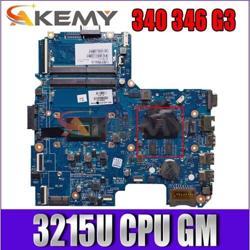 Akemy FOR HP 340 346 G3 Laptop Motherboard 6050A2730001 845202-601 3215U CPU Mainboard 100% tested