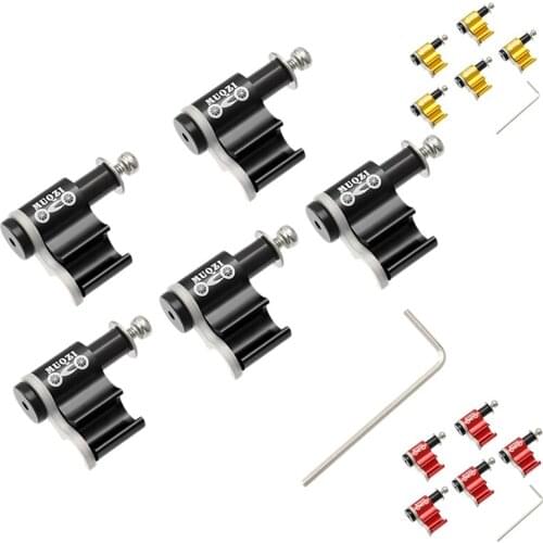 MUQZI 5PCS Bike Cable Guide Adapter Hydraulic Hose Fixed Clamp Bicycle Brake Line Pipe Buckle Frame Cable Conversion