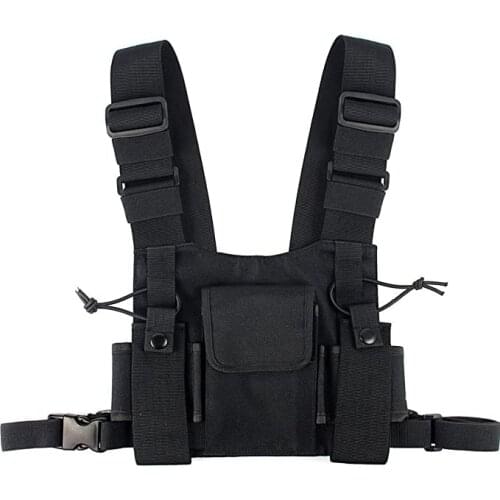 Men Hip Hop Chest Rig Bag Tactical Streetwear For Women Functional Chest Bags Fashion Adjustable Pocket Waistcoat Kanye G131