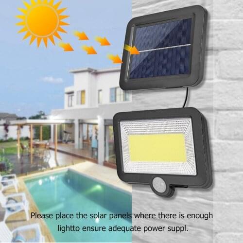 COB 56/100/120LED Solar Motion Sensor Wall Light Outdoor Waterproof Garden Lamp Solar Street Lamp Garden Light Outdoor Lights