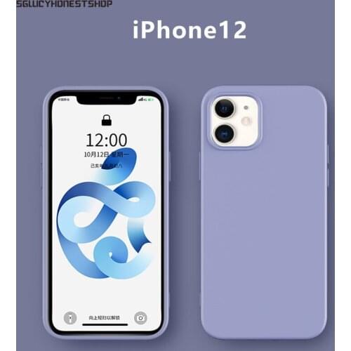 Original Liquid Silicone Soft Phone Case For iPhone 12 Pro 11 Pro Max 12 Mini Case For iPhone XR XS Max 7 8 Plus SE 2020 Cover
