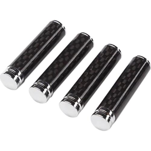 Carbon Fiber Decoration 4 Automatic Door Lock Pins Interior for F10 E90 Mercedes-Benz Ford Dodge Abarth Infiniti