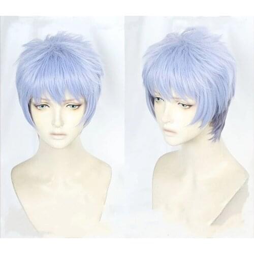 Anime Tokyo Revengers Cosplay Wig Takashi Mitsuya Short Blue Heat Synthetic Fiber Hair Wigs + Wig Cap