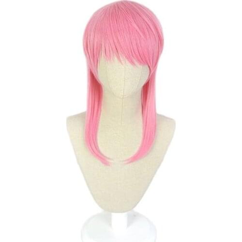 Tokyo Revengers Sanzu Haruchiyo Cosplay Wig Haruchiyo Akashi Pink Heat Resistant Hair Synthetic Cosplay Wigs + Wig Cap