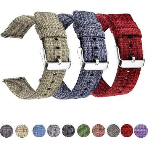 20/22mm Watch Band Nylon Straps Watch Accessories High Quality ten Colors Watchbands for Huawei Watch GT 2 42 46mm/Gear S3 S2